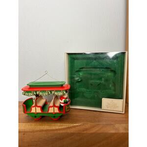 Vintage 1982 Hallmark Jolly Trolley Ornament